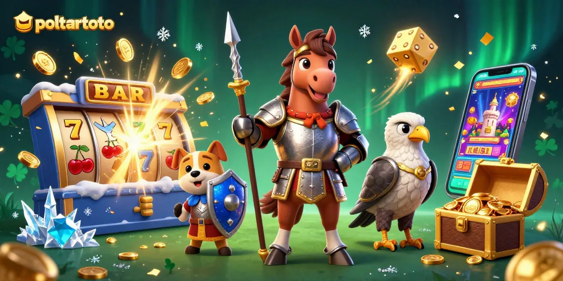 Menangkan jackpot di poltartoto dengan slot mesin berkilauan dan karakter menarik.