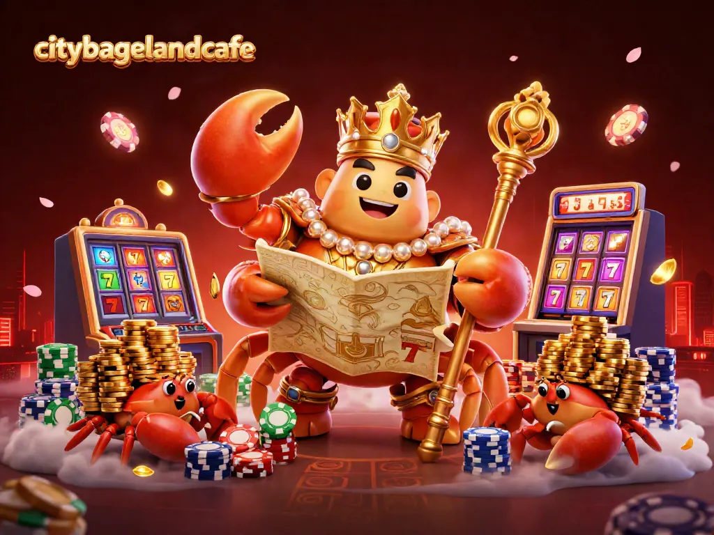 Menangkan jackpot di citybagelandcafe dengan simbol slot dan suasana kasino yang meriah.