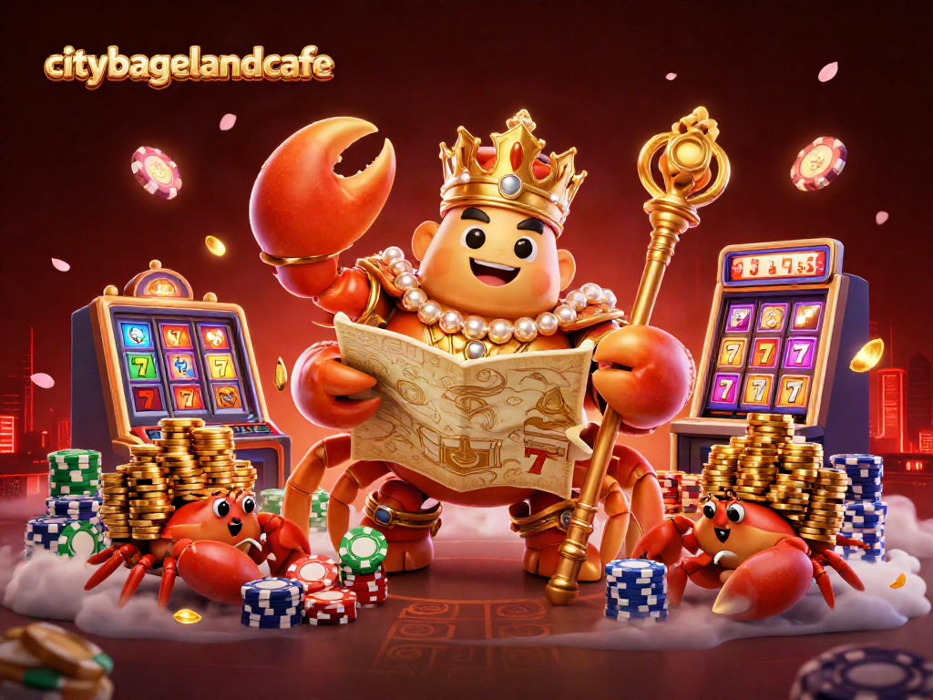 Menangkan jackpot di citybagelandcafe dengan simbol slot dan suasana kasino yang meriah.