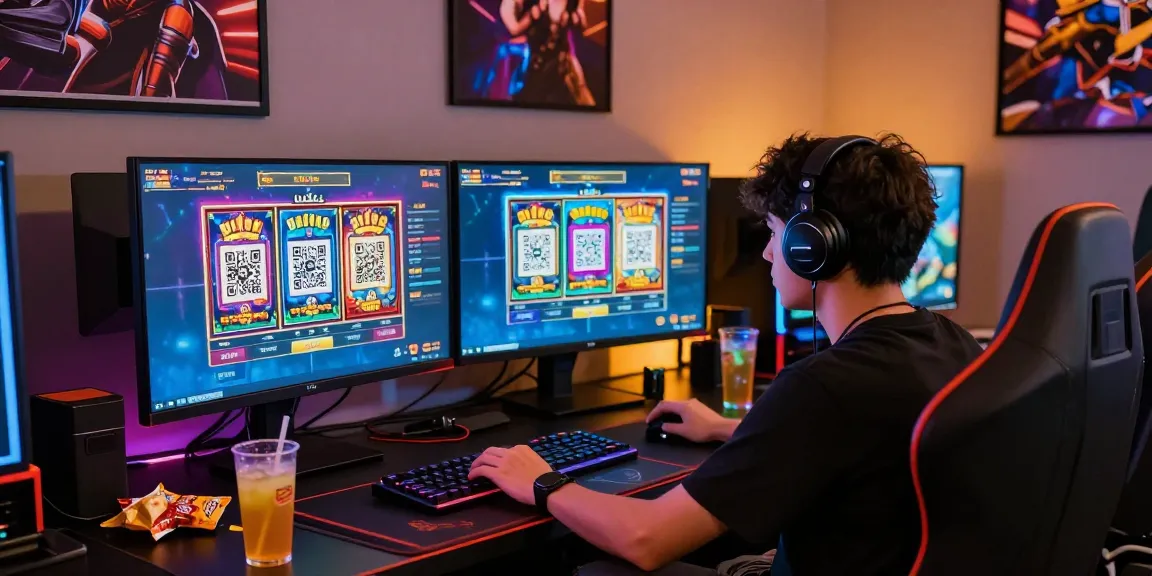 Engaging gaming setup showcasing slot deposit qris in action.