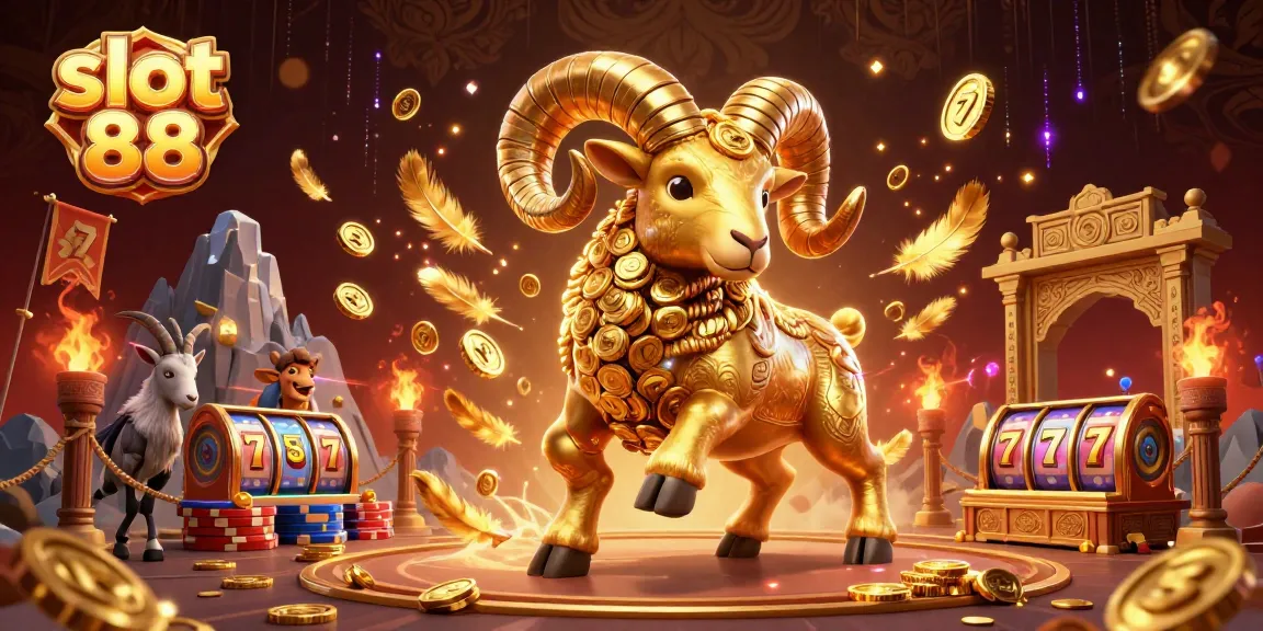 Engage with slot 88's thrilling action featuring golden ram and jackpot elements.