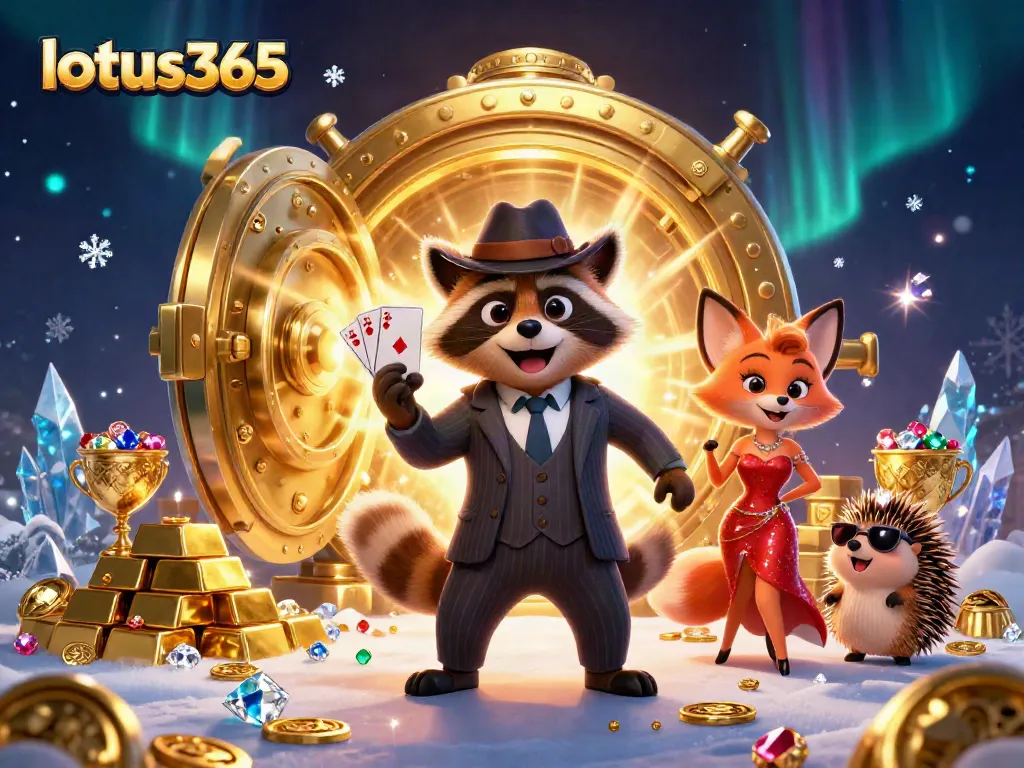 Experience the thrill of betting with lotus365 in a vibrant 3D casino scene.
