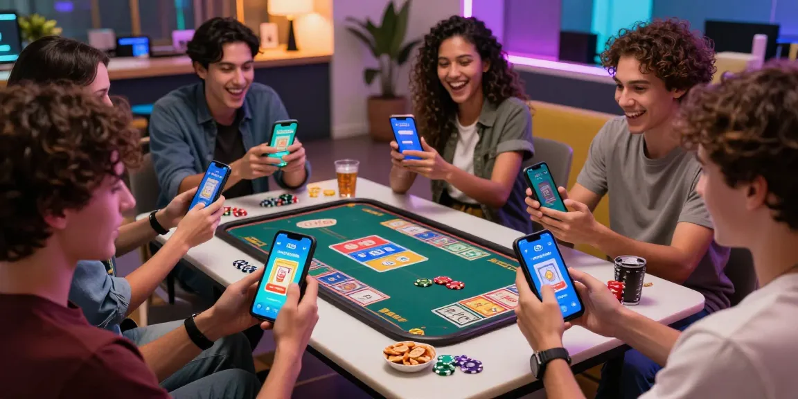Get the app to join friends in exciting gaming moments with 3 Patti Blue, showcasing vibrant gameplay on mobile devices.