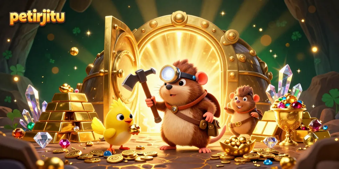 Petirjitu menawarkan pengalaman gaming yang luar biasa dengan penambang harta karun menghadapi harta berkilau.