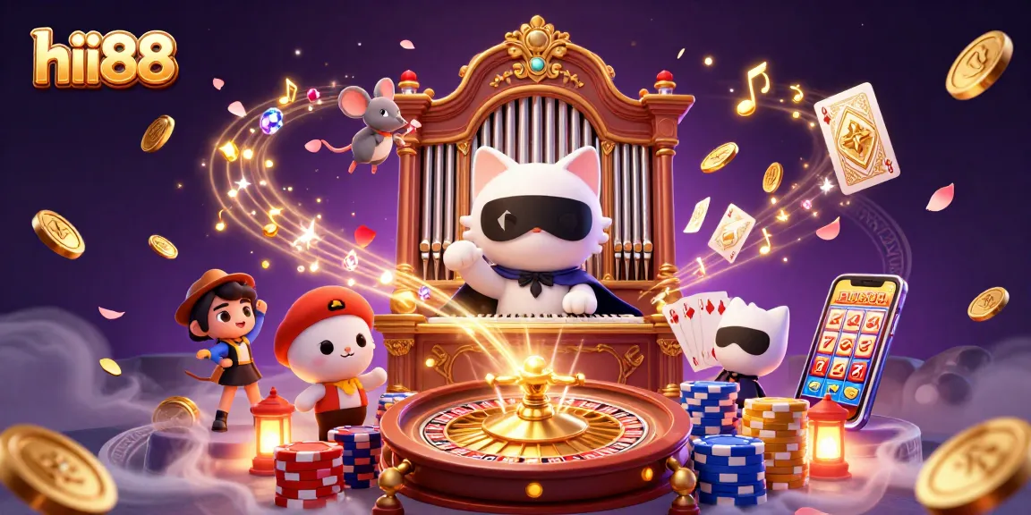 Experience the excitement of hii88 casino with dynamic characters and vibrant casino elements.